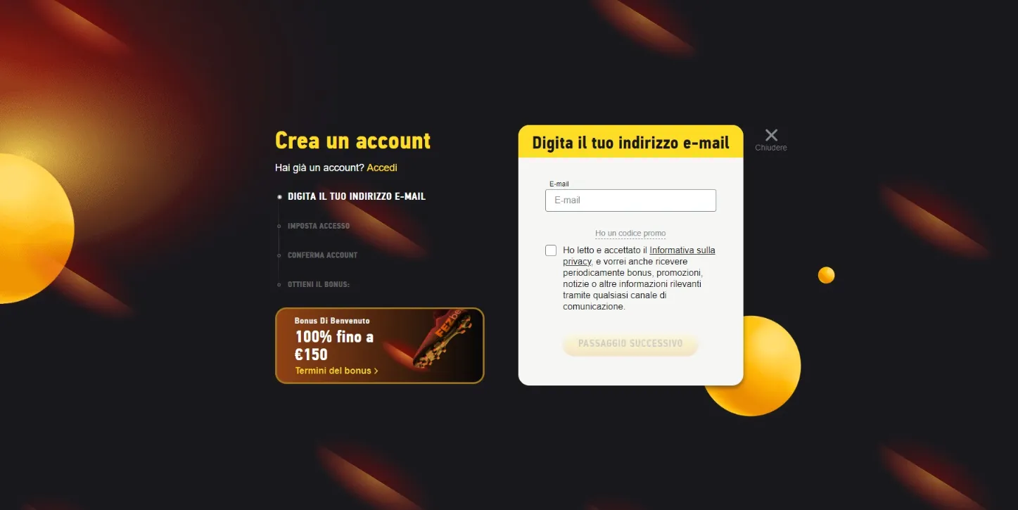 Fezbet Registrazione Nuovi Utenti