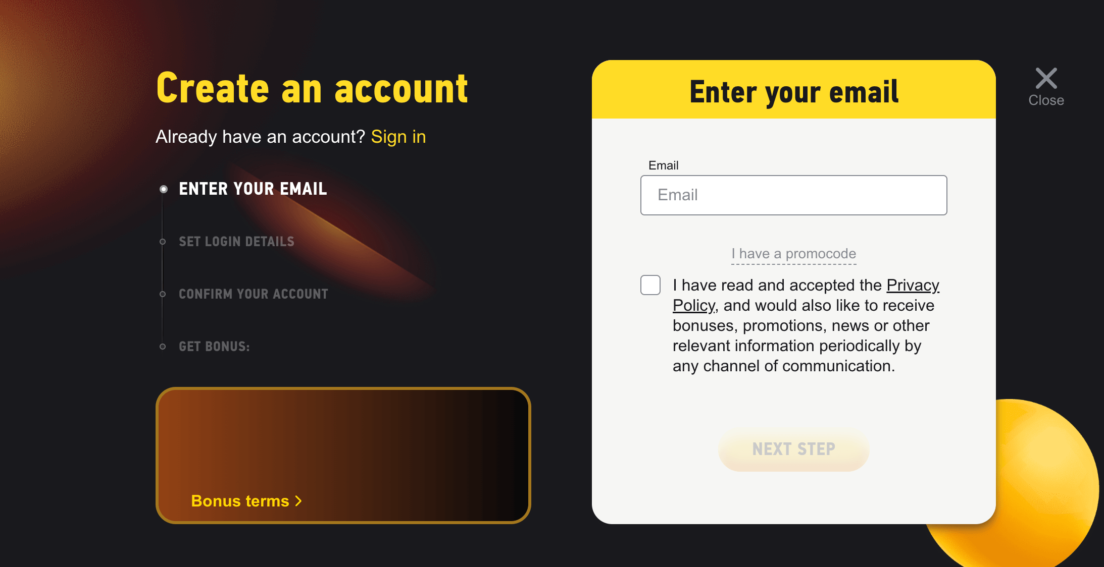 Fezbet Casino Register